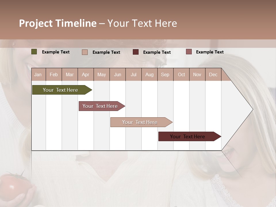 A Group Of Women Standing Next To Each Other PowerPoint Template