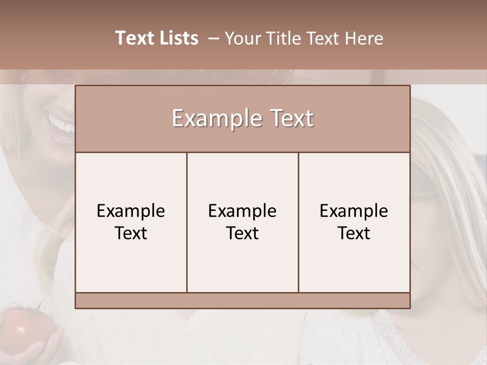 A Group Of Women Standing Next To Each Other PowerPoint Template