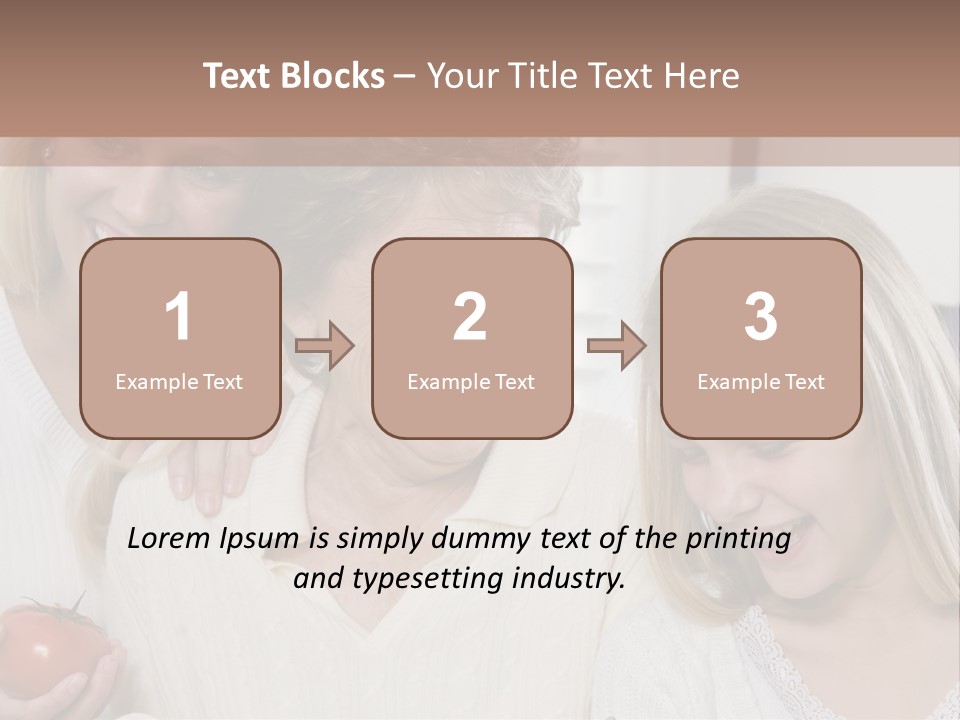 A Group Of Women Standing Next To Each Other PowerPoint Template