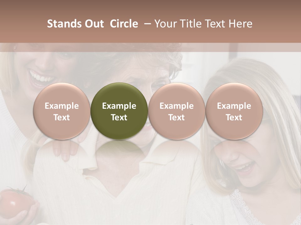 A Group Of Women Standing Next To Each Other PowerPoint Template