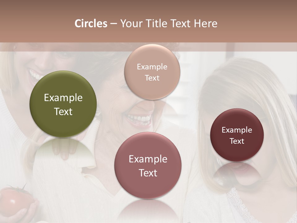 A Group Of Women Standing Next To Each Other PowerPoint Template