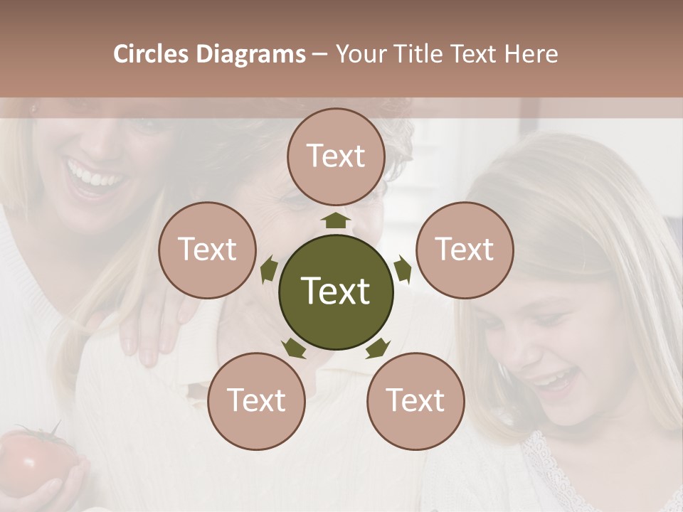 A Group Of Women Standing Next To Each Other PowerPoint Template