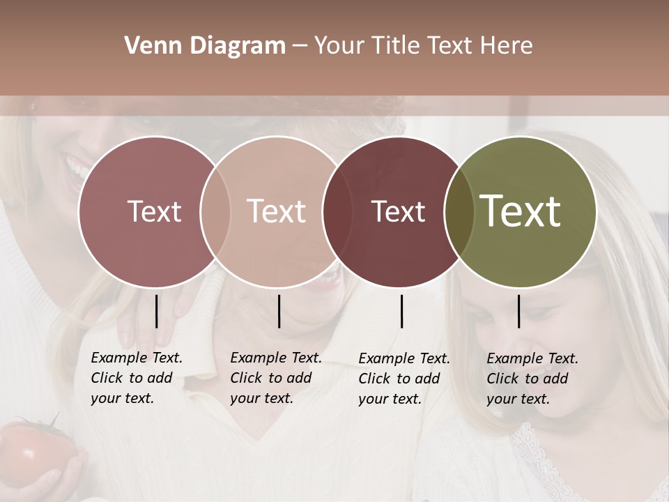 A Group Of Women Standing Next To Each Other PowerPoint Template