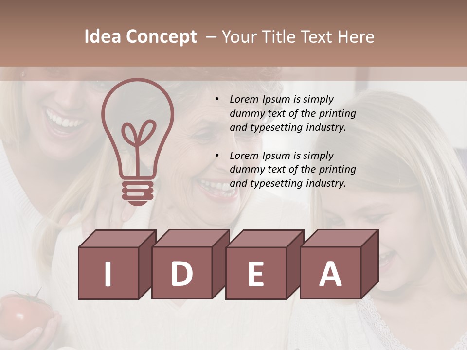 A Group Of Women Standing Next To Each Other PowerPoint Template