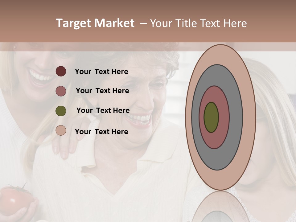 A Group Of Women Standing Next To Each Other PowerPoint Template