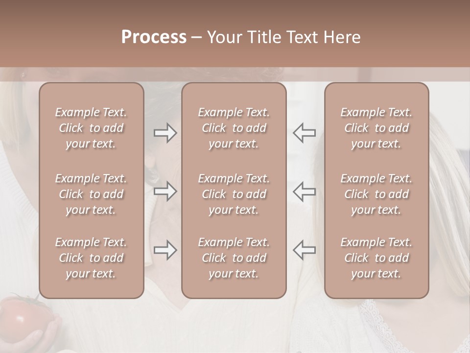 A Group Of Women Standing Next To Each Other PowerPoint Template