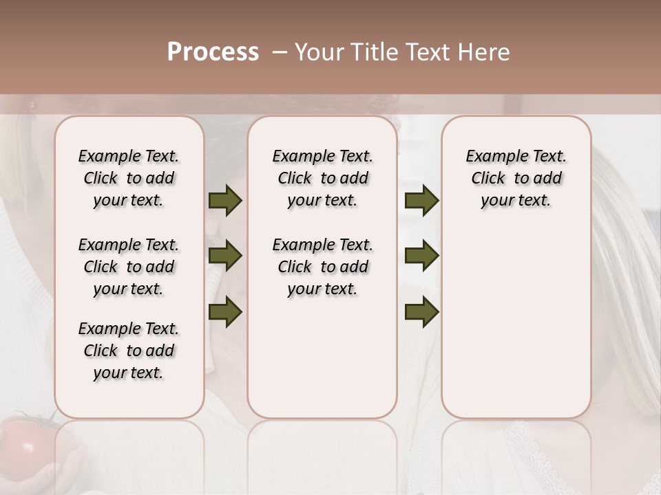 A Group Of Women Standing Next To Each Other PowerPoint Template