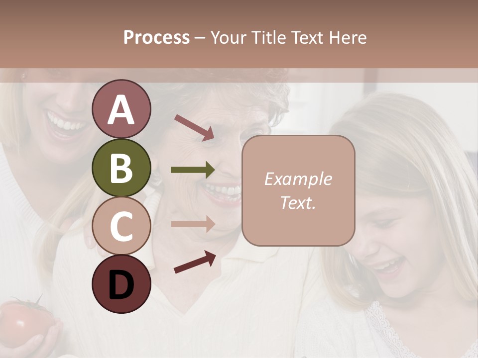 A Group Of Women Standing Next To Each Other PowerPoint Template