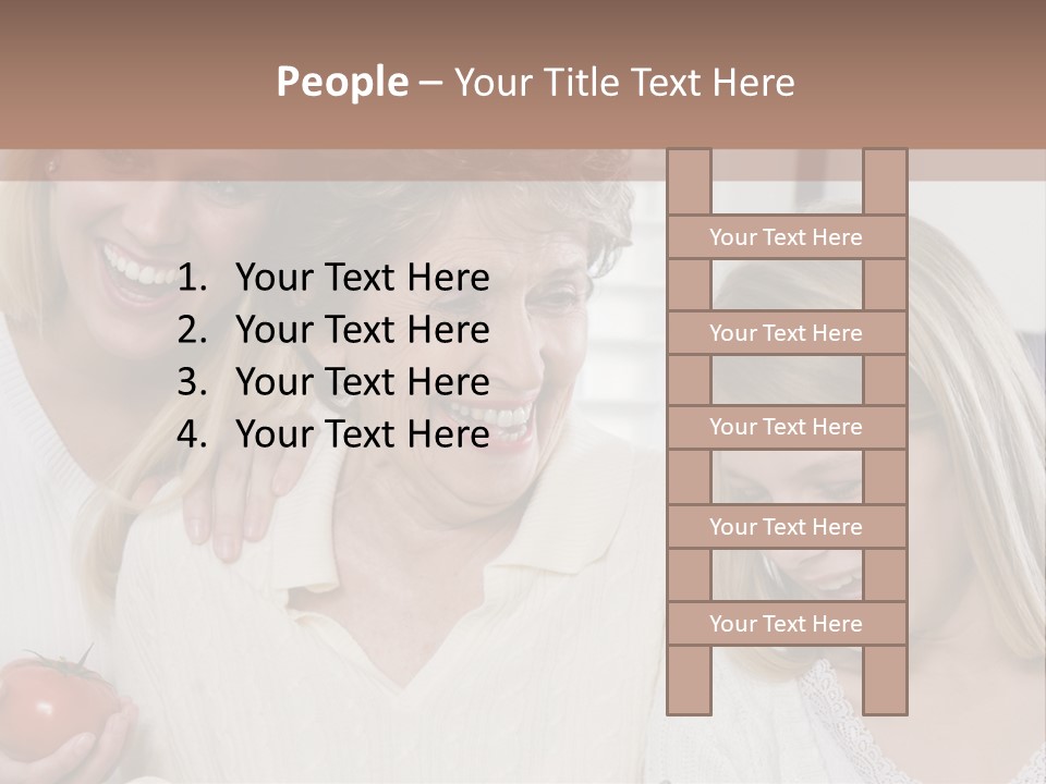 A Group Of Women Standing Next To Each Other PowerPoint Template