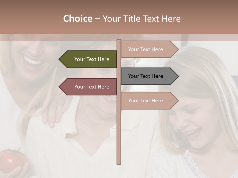 A Group Of Women Standing Next To Each Other PowerPoint Template