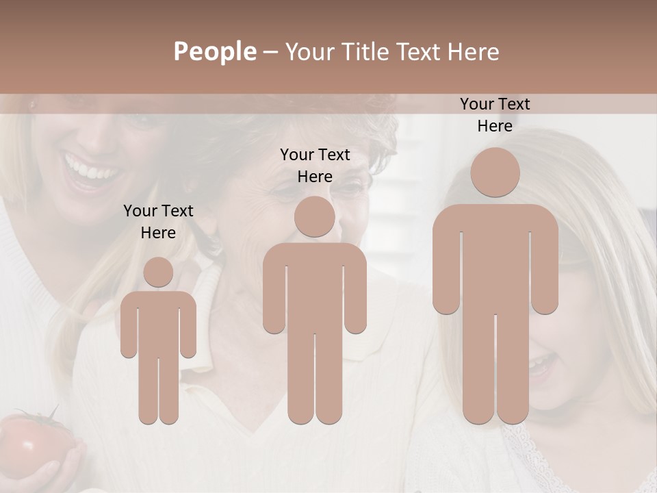 A Group Of Women Standing Next To Each Other PowerPoint Template