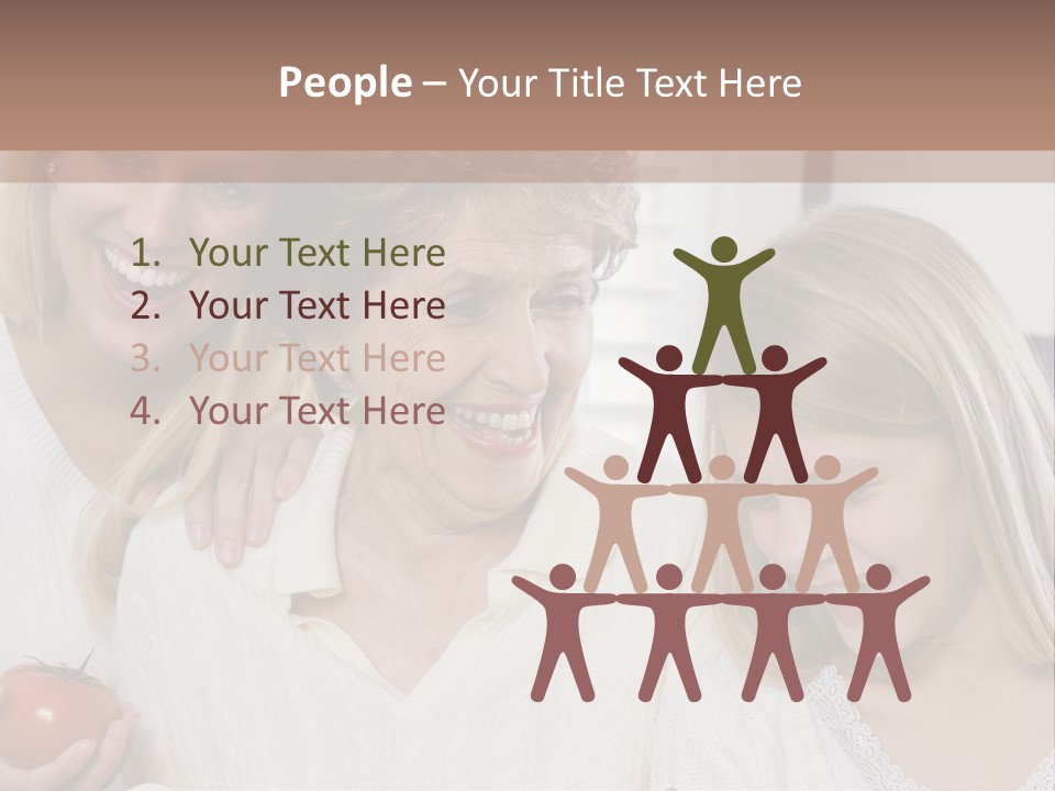 A Group Of Women Standing Next To Each Other PowerPoint Template