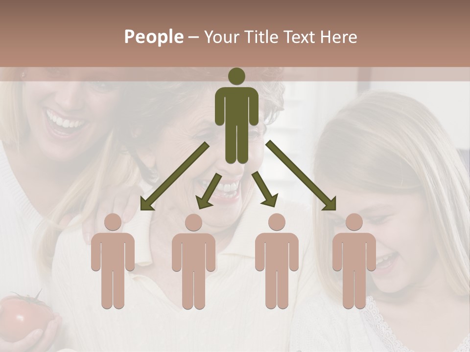 A Group Of Women Standing Next To Each Other PowerPoint Template