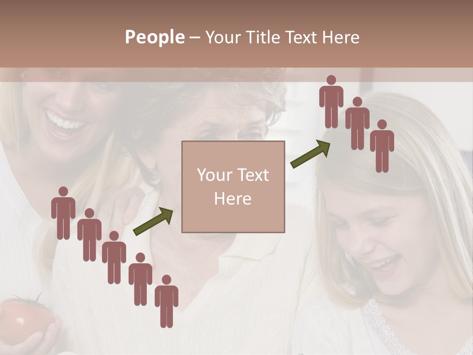 A Group Of Women Standing Next To Each Other PowerPoint Template