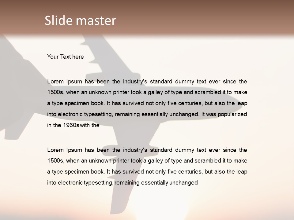 A Person Holding A Plane In Their Hand PowerPoint Template