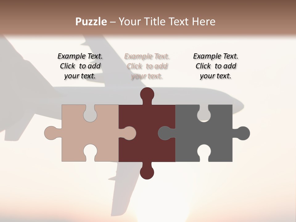 A Person Holding A Plane In Their Hand PowerPoint Template