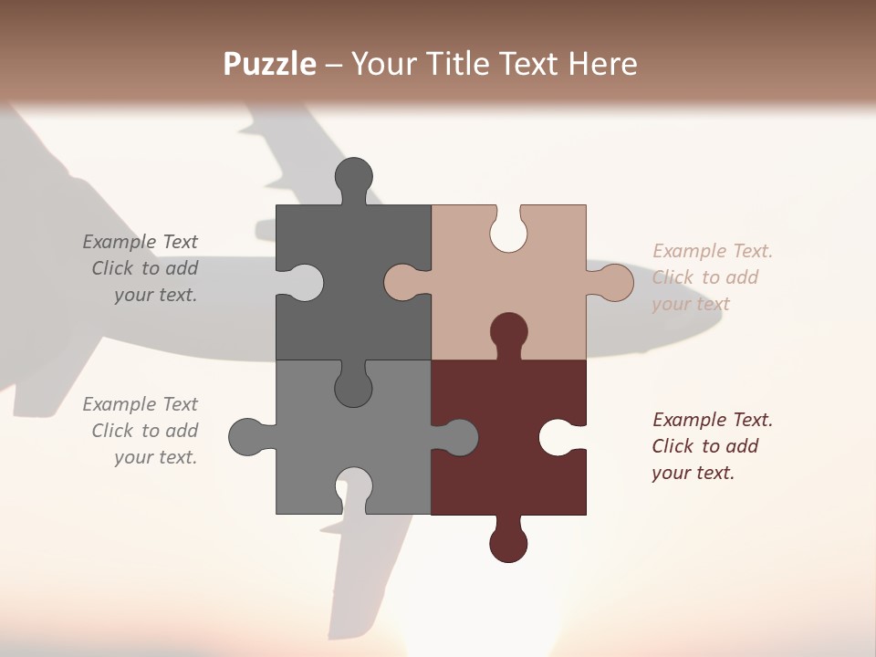 A Person Holding A Plane In Their Hand PowerPoint Template