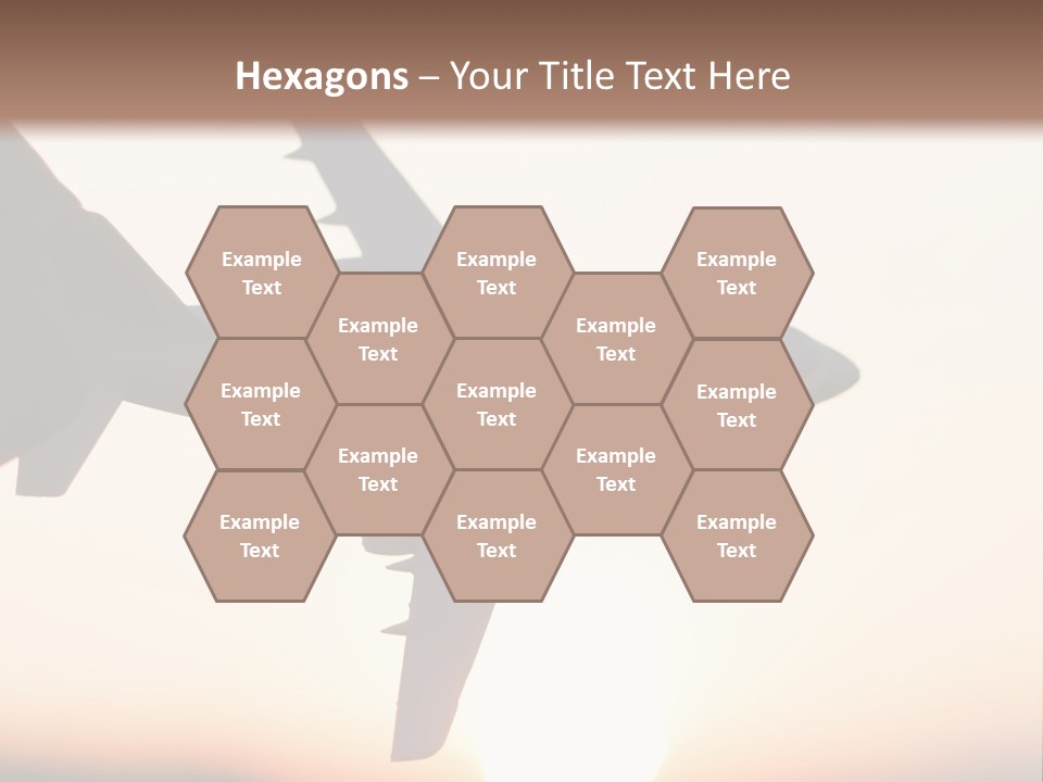 A Person Holding A Plane In Their Hand PowerPoint Template