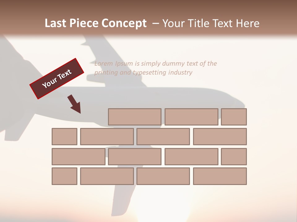 A Person Holding A Plane In Their Hand PowerPoint Template