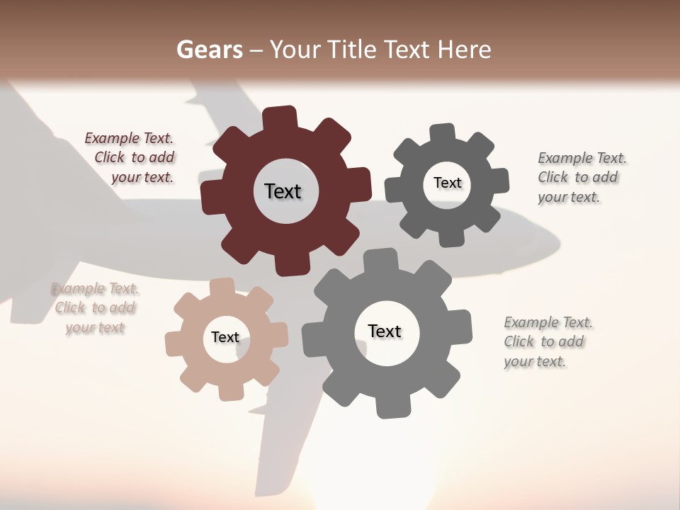 A Person Holding A Plane In Their Hand PowerPoint Template