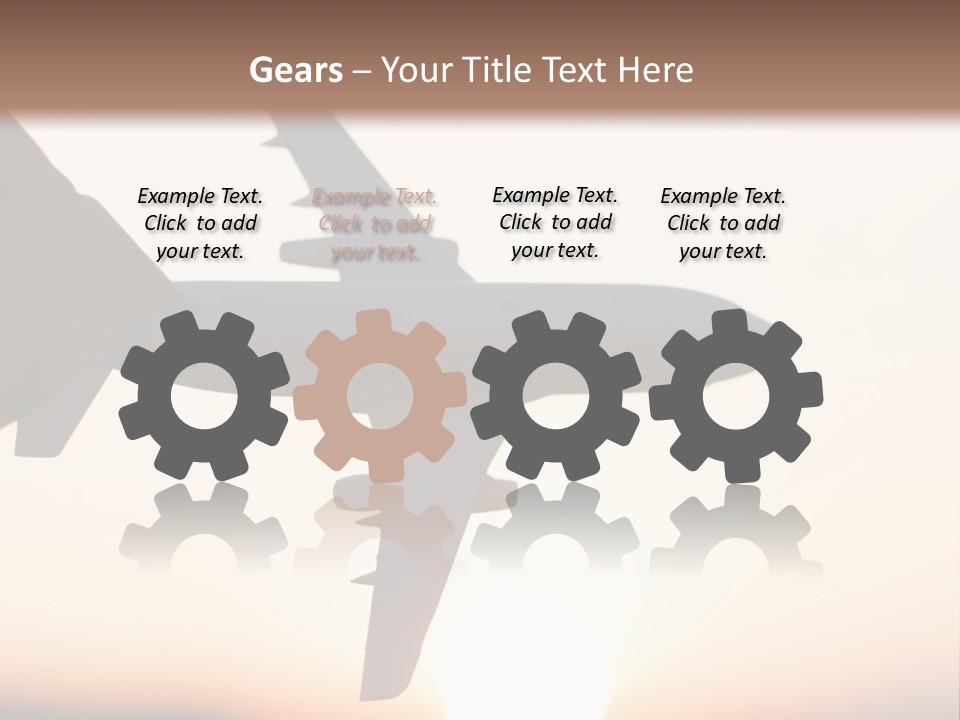 A Person Holding A Plane In Their Hand PowerPoint Template