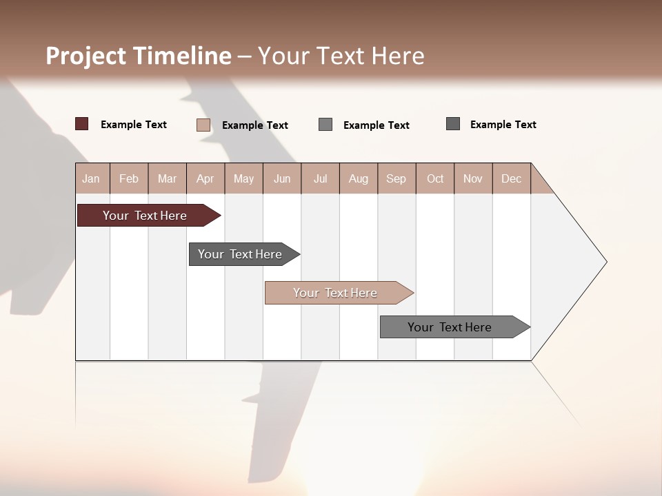 A Person Holding A Plane In Their Hand PowerPoint Template