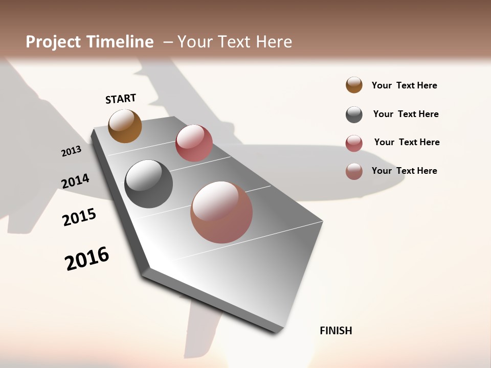 A Person Holding A Plane In Their Hand PowerPoint Template