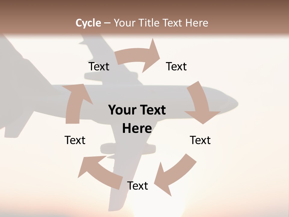 A Person Holding A Plane In Their Hand PowerPoint Template