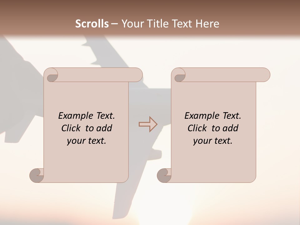 A Person Holding A Plane In Their Hand PowerPoint Template