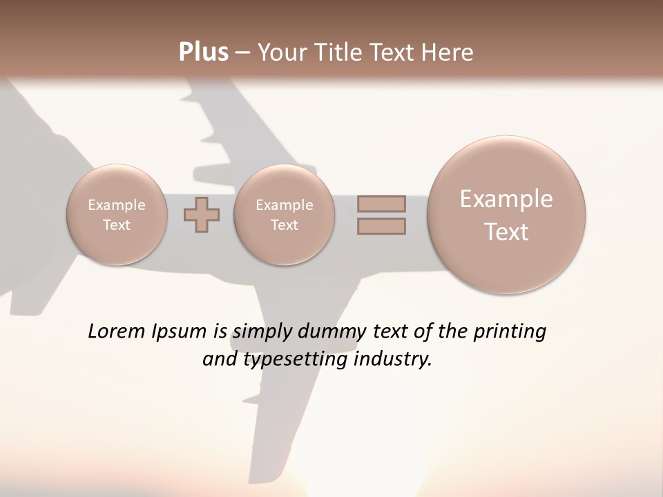 A Person Holding A Plane In Their Hand PowerPoint Template