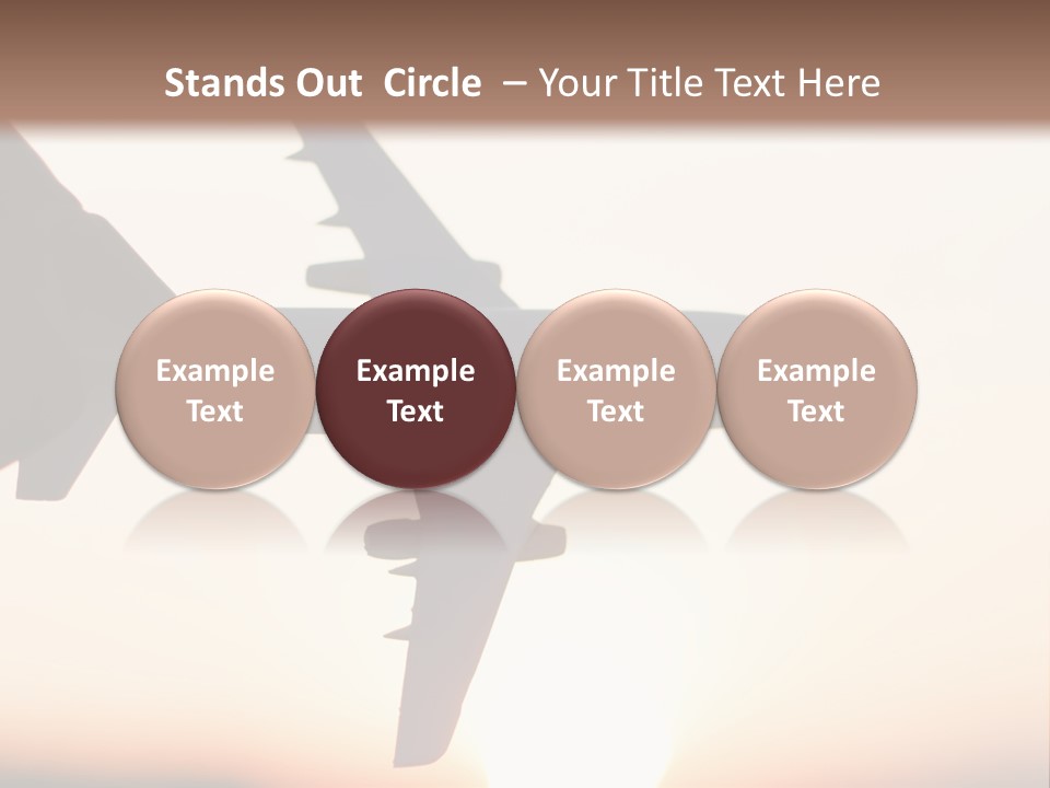 A Person Holding A Plane In Their Hand PowerPoint Template