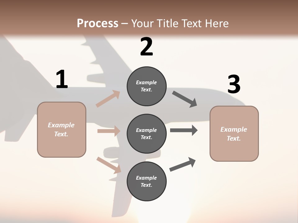A Person Holding A Plane In Their Hand PowerPoint Template
