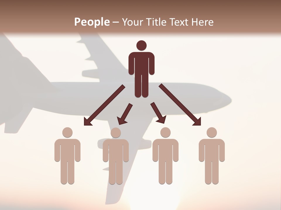 A Person Holding A Plane In Their Hand PowerPoint Template