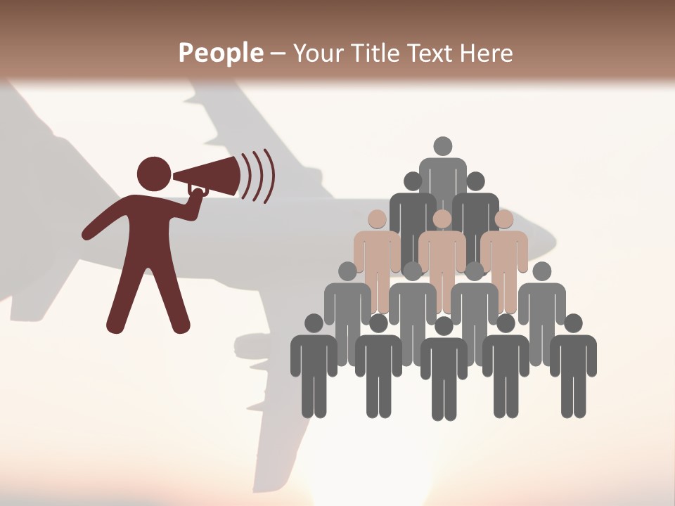 A Person Holding A Plane In Their Hand PowerPoint Template