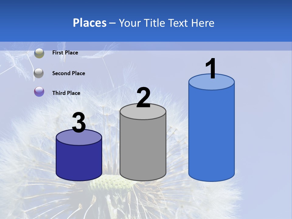 A Dandelion With A Blue Sky In The Background PowerPoint Template