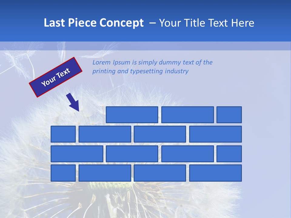 A Dandelion With A Blue Sky In The Background PowerPoint Template