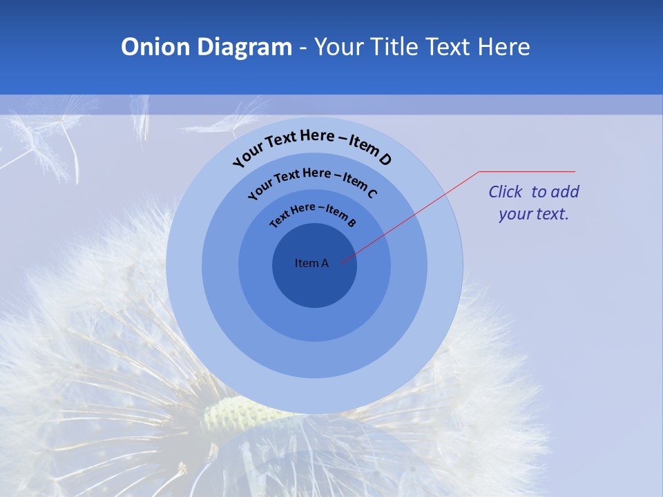 A Dandelion With A Blue Sky In The Background PowerPoint Template
