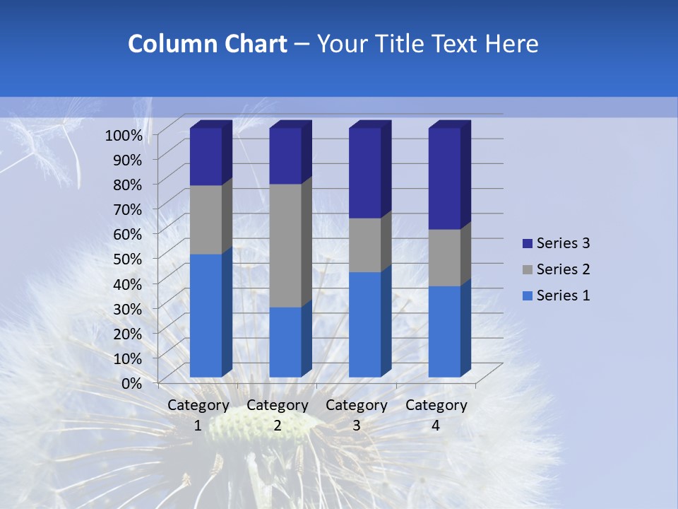A Dandelion With A Blue Sky In The Background PowerPoint Template