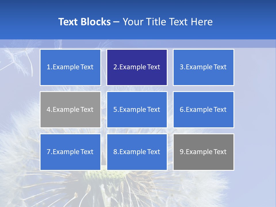 A Dandelion With A Blue Sky In The Background PowerPoint Template