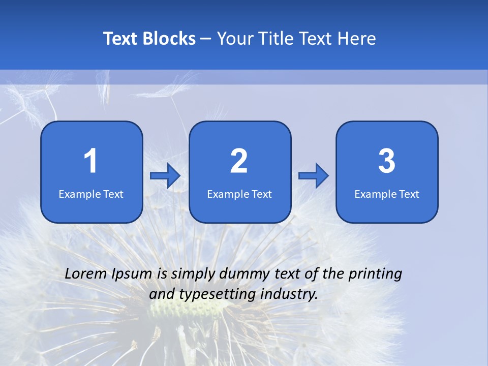 A Dandelion With A Blue Sky In The Background PowerPoint Template