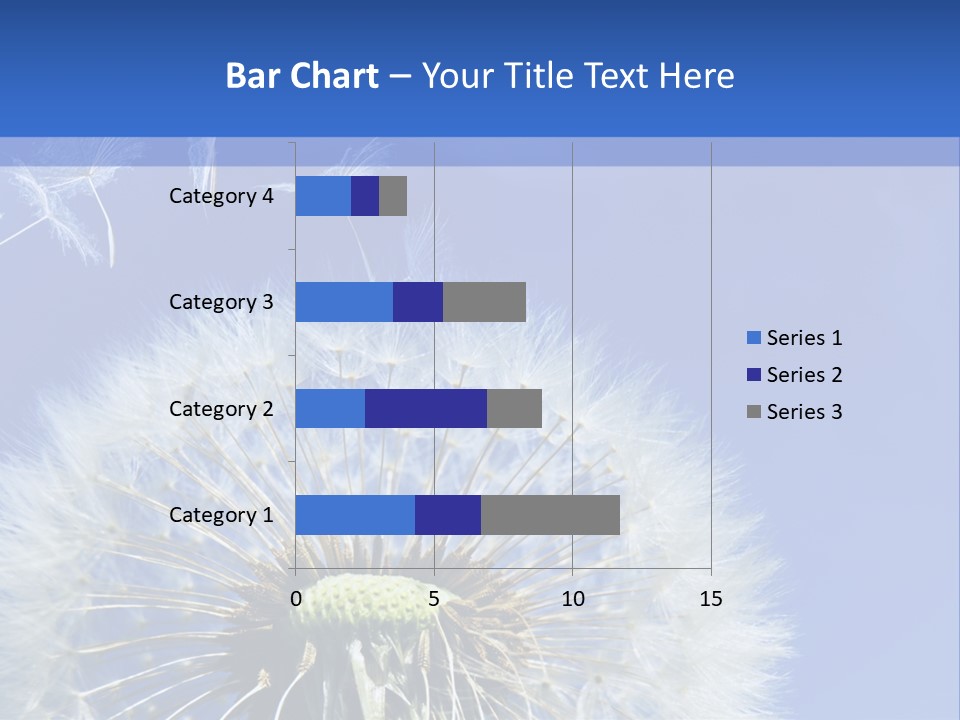 A Dandelion With A Blue Sky In The Background PowerPoint Template