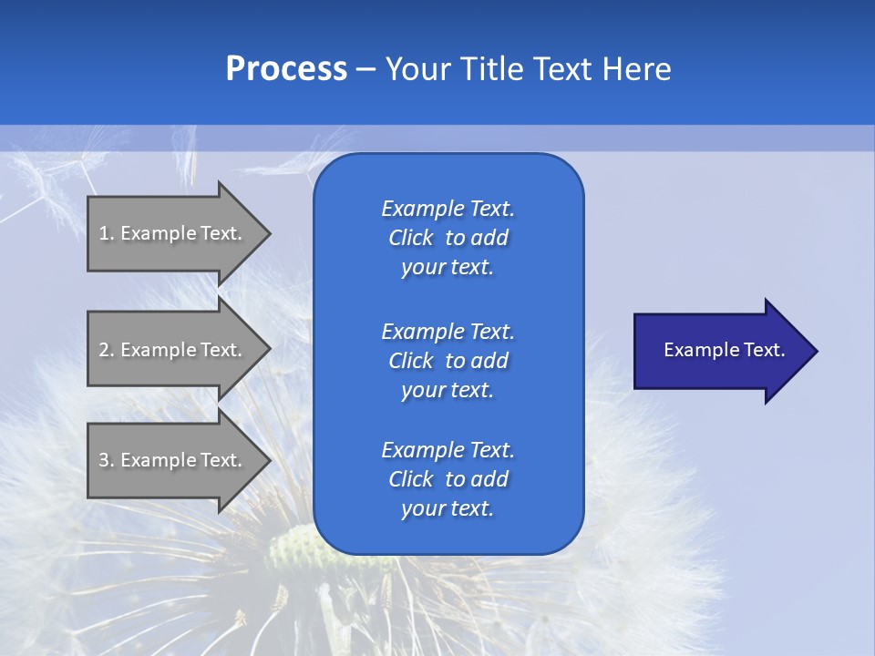 A Dandelion With A Blue Sky In The Background PowerPoint Template