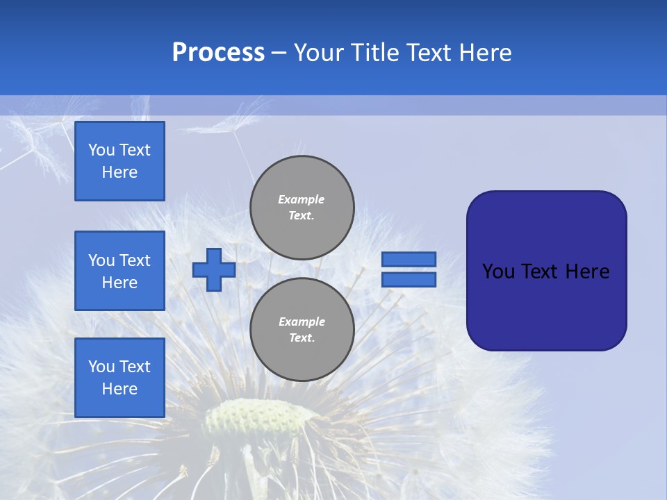 A Dandelion With A Blue Sky In The Background PowerPoint Template