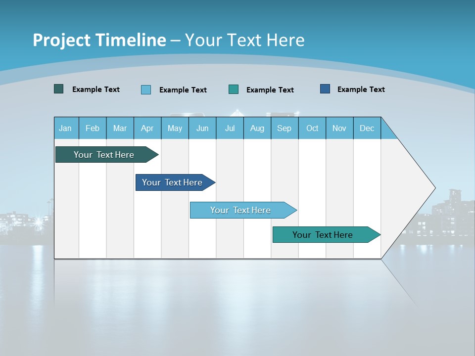 A City At Night Powerpoint Presentation Template PowerPoint Template