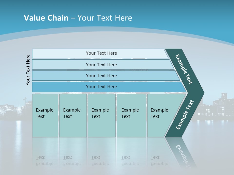 A City At Night Powerpoint Presentation Template PowerPoint Template