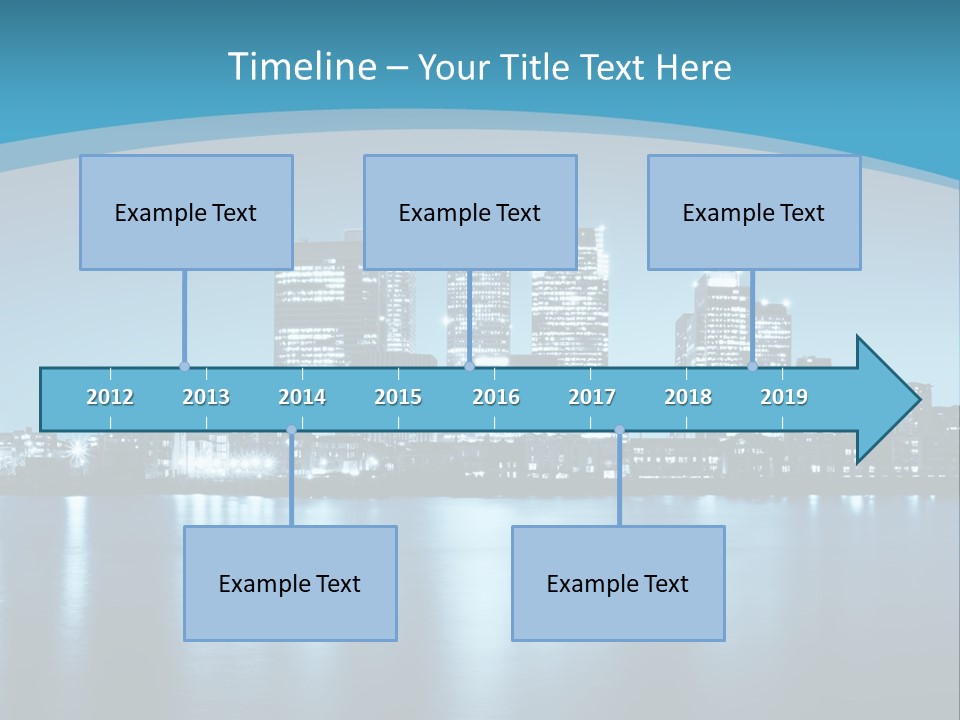 A City At Night Powerpoint Presentation Template PowerPoint Template