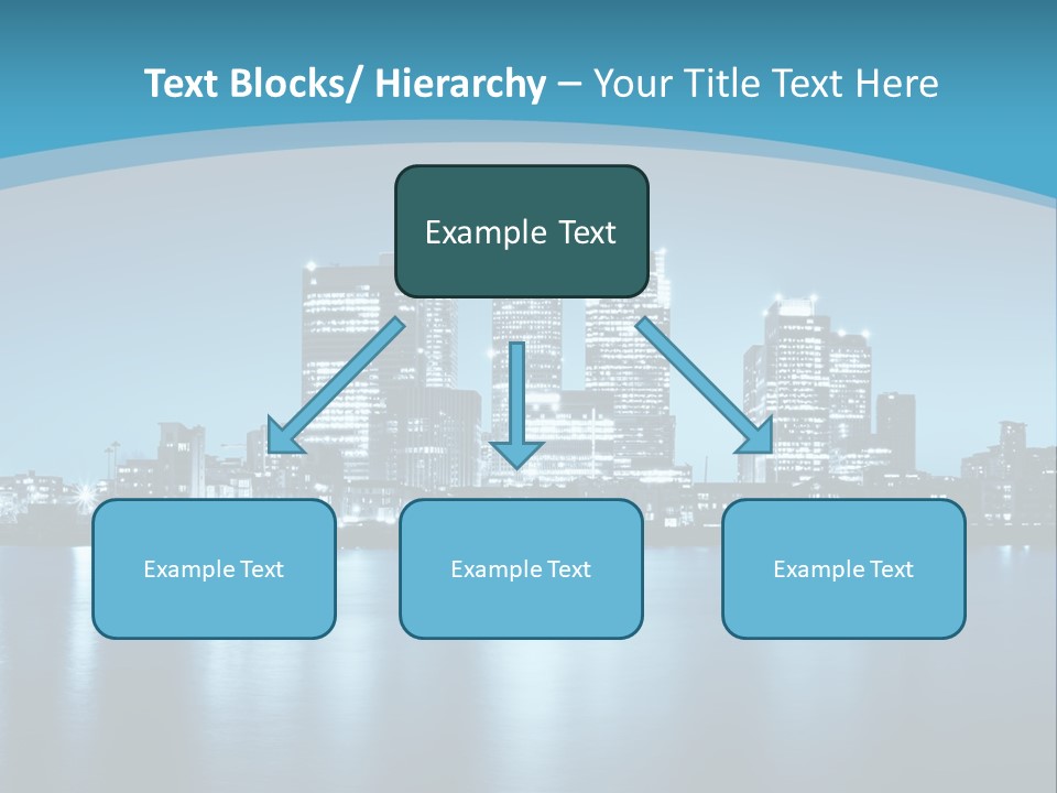 A City At Night Powerpoint Presentation Template PowerPoint Template