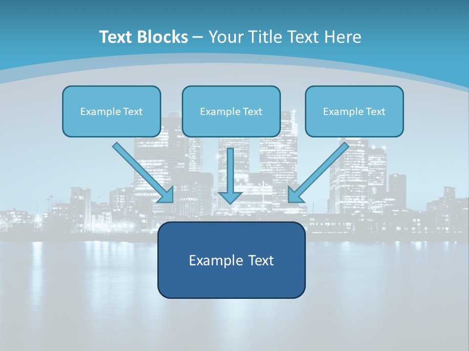 A City At Night Powerpoint Presentation Template PowerPoint Template