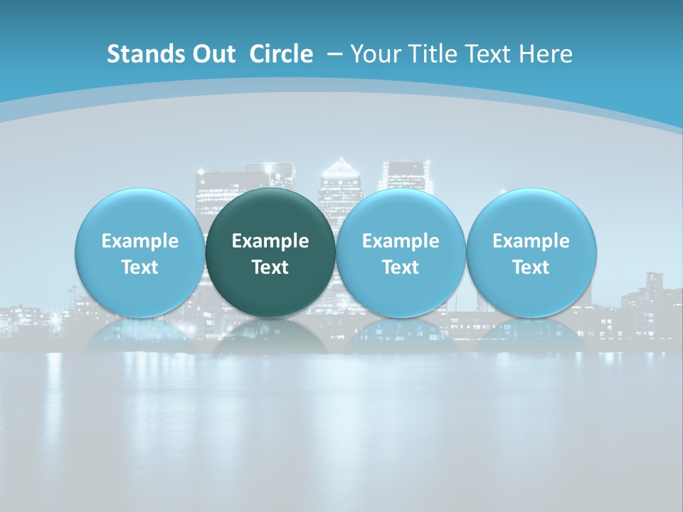 A City At Night Powerpoint Presentation Template PowerPoint Template