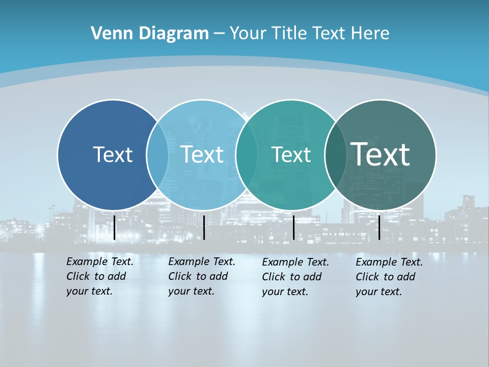 A City At Night Powerpoint Presentation Template PowerPoint Template